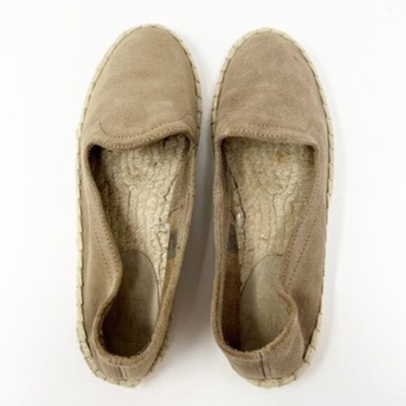 Gap Loafer Women's Size 8 Oak Slip-In Flat Suede Espadrille - Picture 3 of 11